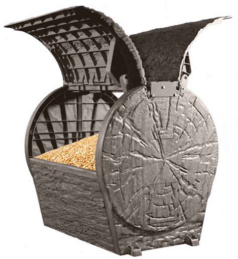 metal box for deer feeder|day time deer feeder.